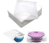 100 piezas de embalaje de espuma de 25x30 cm, embalaje de espuma para cajas de mudanza, vajilla