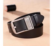 Man Business Leather Belt Pin Buckle Jeans Black Belt Casual Luxury Brand Vintage Strap Waistband