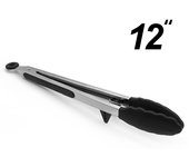 Pinzas para alimentos de silicona y nailon de grado alimenticio para barbacoa, juego de pinzas antideslizantes para parrilla