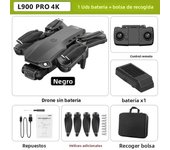 New L900 Pro MAX GPS Drone 4K Professional Dual Camera 5G Wifi 360° Obstacle Avoidance Brushless Foldable Quadcopter RC Drones