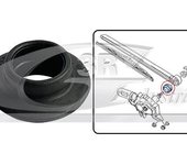3RG INDUSTRIAL - Junta Brazo Limpiaparabrisas Trasero - OEM 6Q6955758A - Piezas para Coche Recambios Motor y Otras Partes de Vehículo - Compatible con los distintos Modelos de Coche.