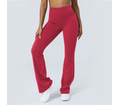 Women Yoga Flare Leggings High Waist Dance Pilates Fitness Gym Buttock Lifting Workout Wide-Leg Pants Outdoor Train Sport Tights