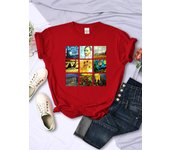 Van Gogh Works Sanskrit Printed Female Tops Breathable Casual T Shirts Fashion Summer Short Sleeve Women Crewneck Street Tshirt