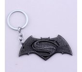 Bat Superman S Sign Metal Keychain Backpack Bag Decoration Pendant Necklace Men Boy Kids Fans Gift