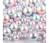 About 360pcs Random Mix 3-10mm No Hole ABS Pearl Bead For DIY Jewelry Making Nail Art  Decor Vase Filler Makeup Brush K0877
