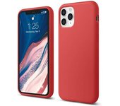Funda silicona iphone 11 PRO max textura suave  Rojo