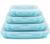 Silicone Lunch Box, Home Preservation Box, CHILDREN'S Lunch Box, Outdoor Portable Travel Lunch Box, Student Meal Plate