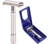 TTO Double Edge Safety Razor Wet Shaving for Men Women with 1 Blades Travel Case Zinc Alloy Metal Shaver