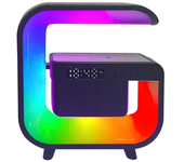 Multifunction Wireless Charger Stand Bluetooth 5.0 Speaker FM TF RGB Night Light Fast Charging Station for iPhone Samsung Xiaomi