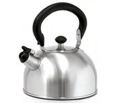 Cafetera silbante satinada de Ibili