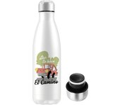 Mikomika Botella Termo de Agua Térmica de Acero Inoxidable (+40 Colores) Reutilizable | Sin BPA | Mantiene 24H Frio / 12H Calor | Termo y Hermética - Doble Pared al Vacío a Prueba de Fugas (KL500 KL750 002)