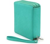 120 slot color pencil case-luxury PU leather pencil case