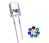 50/100PCS 3MM & 5MM transparent LED Diodes colorful Fast and Slow Flashing F3 F5 DIP Lights