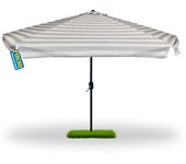 Sombrilla Terraza Exterior 3M – Parasol Grande para Jardín con Protección Solar UV50 – Apertura con Manivela – Tela Poliéster 170g/m² Resistente al Agua – Poste de Aluminio Desmontable