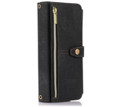 Leather Wallet Zipper Card Slot Phone Case For Samsung Galaxy Z Fold 6 5 4 3  Fold6 5G Screen Protect with Stand Function Cover