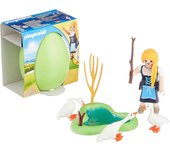 Playmobil doncella con gansos (70083) huevo verde