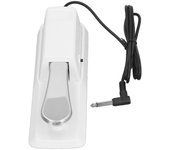 Pedal de pie de sustain Pedal de teclado universal 6,35mm Conector de pie de piano Interruptor de pedal para control blanco