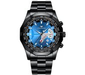 Luxury Men's Watches Stainless Steel Band Fashion Waterproof Quartz Watch For Man Calendar Male Clock Reloj Hombre FNGEEN S001