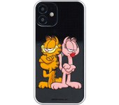 Funda original compatible con iPhone 12 Mini con un diseño de Garfield y Arlene