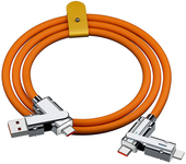 4 In 1 120W USB Type C to Type C IOS Cable 3 IN 1 PD 100W Fast Charging Data Cable for iPhone 11 12 13 14 15 Pro Max Samsung S24