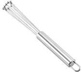 Stainless Steel Ball Whisk Set Manual Mixer Kitchen Whisk Wire Egg Whisk for Cooking Blending Whisking Beating Stirring