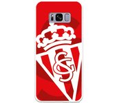 Funda original compatible con Samsung Galaxy S8 | Sporting blanco sobre rojo | TPU MATE