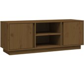 vidaXL Mueble de TV madera maciza de pino 110x35x40,5 cm, Mueble de Salon, Mueble TV, Mueble TV salon, Mesa de TV, Mueble tele