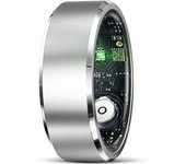 Smart Fitness Ring for Men Women,Gesture TikTok Heart Rate and Blood Oxygen Monitor, IP68 & 5ATM Waterproof, Multi-sport Mode