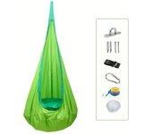 1pc Cozy Swing Pod Chair Hammock Durable Air Cushion Adjustable Rope Comfortable Seat Nest for Relaxation Indoor and Outdoor Use