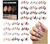 Calendario de Adviento de Belleza 2024, Calendario de Adviento de Uñas Postizas 2024, Calendario de Cuenta Regresiva de Navidad con Uñas Postizas, Regalo de Maquillaje para Mujeres y Niñas, Recuerdos de Uñas DIY