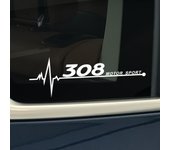 Car Reflective PVC Decor Side Window Sticker For Peugeot 206 307 308 407 207 3008 208 508 2008 301 408 607 4008 5008 Accessories