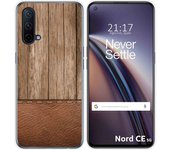 Funda Silicona para OnePlus Nord CE 5G diseño Madera 09 Dibujos