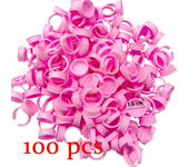 100Pcs Eyelash Glue Fan Cup Rings Holder Tattoo Pigment Container Eyelash Extension Supplies Wholesale Lashes Accessories