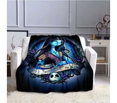 Horror Corpse Bride Blanket Soft Warm Throw Blanket for Bed Sofa Queen Size Halloween Decor Scary Movie Blanket Birthday Gifts