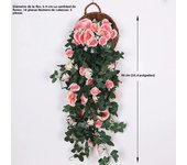 80cm Artificial Flowers Hanging Rose Vine Home Wedding Party Balcony Decor Outdoor DIY Garland Artificial Plants Fake Flower