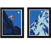 Nacnic Pack De Dos Láminas Escalada - Alta Calidad