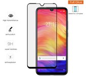 Tumundosmartphone Protector Cristal Templado Completo 5D Full Glue Negro para Xiaomi Redmi Note 7 Vidrio