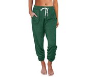 2024 Spring and Summer New Amazon European and American Clothing Cross-Border Casual Loose Pocket High Waist Nine-Point Leg Pant