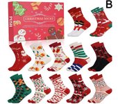 12 Days of Christmas Socks Advent Calendar 12 Pairs of Fun and Colorful Christmas-Themed Socks Gift for Men