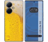 Funda Silicona para Vivo V29 Lite 5G diseño Cerveza Dibujos
