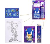 Set papeleria coloreable Sonic Prime