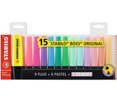 STABILO Boss Original 15 Marcadores Fluorescentes