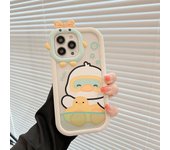 Cartoon Pig Duck Case For Iphone 14 Pro Max Clear Cover Iphone 11 12 13 Pro Max X XR XS Max 7 8 14 6 6S Plus SE 2020 2022 Cover