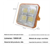 Luces Solares Al Aire Libre Recargable Luz de Inundación Solar Reflector LED Proyector Recargable Proyector Lámpara de La Construcción