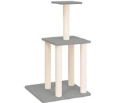 Rascador para Gatos con postes de isal gris Claro 85,5 cm