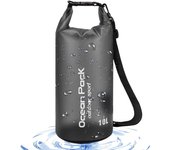 10L Bolsa Impermeable, Bolsa Seca, Bolsa de Hombro Impermeable, Mochipa Impermeable, para el Hombre para Nadar, Kayak, canotaje, Pesca, Viaje