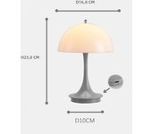 Modern Simple Acrylic Pod Desktop Decorative Table Lamp for Dining Room, Bar, Study Room Home Decoration, White/Pink/Yellow/Grey