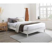 Vente-unique - Somier de láminas 140 x 190 cm - Blanco - MUCHIGAN de YSMÉE