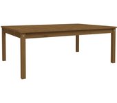 Mesa de Jardín Madera Maciza Pino Marron Miel 121x82,5x45 cm