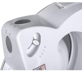 Clatronic AS 2958 Cortafiambres, Corte Ajustable, 180 W, Color Blanco, plástico, 3 Velocidades, Plateado